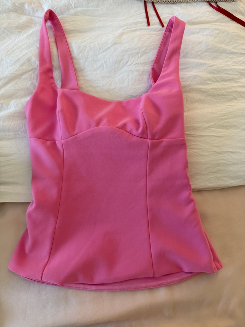 Zara Bright Pink Sweetheart Camisole